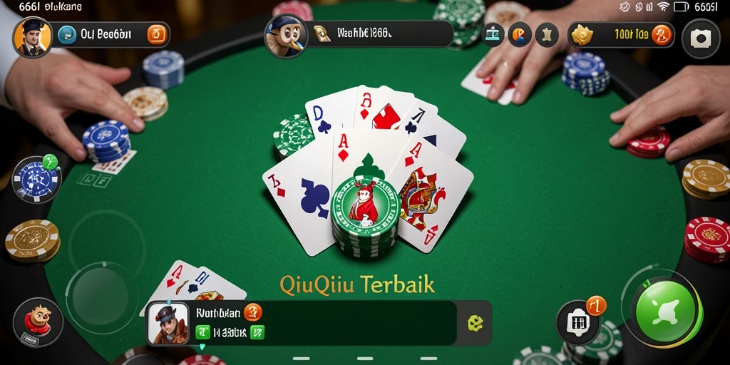 Tampilan gameplay QiuQiu yang menarik dan interaktif.