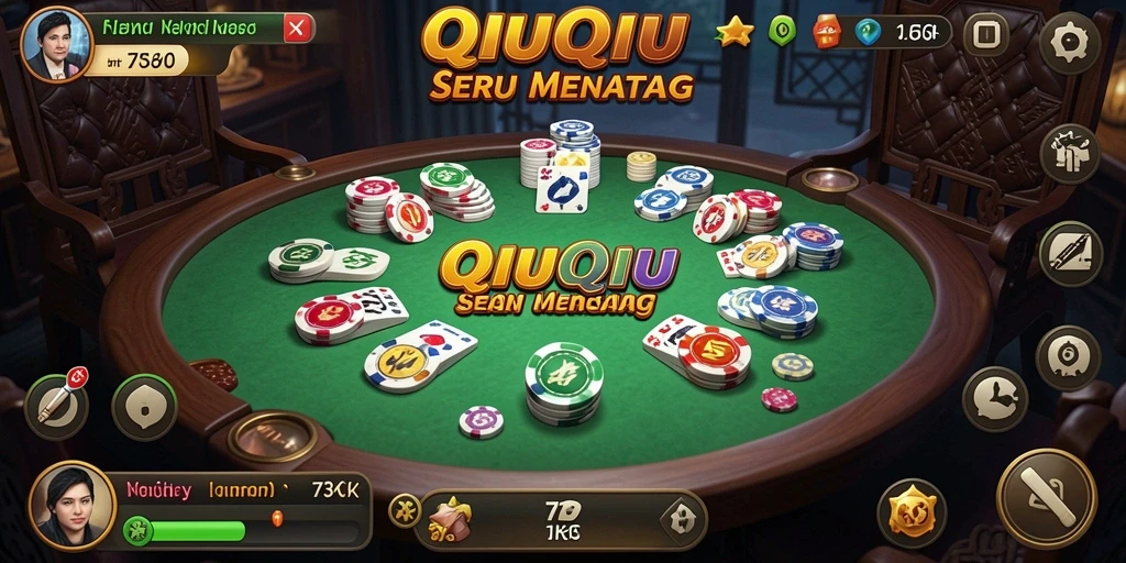 Tampilan gameplay menarik dari 73K saat bermain QiuQiu.