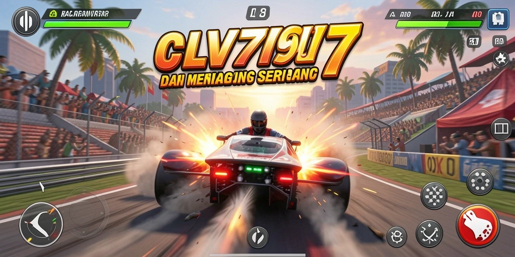 Tampilan gameplay seru dalam balapan di CV777 dengan adrenalin tinggi.
