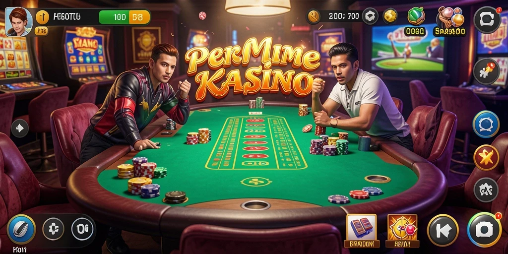 Screenshot F08 menampilkan gameplay kasino yang intens dan menarik.