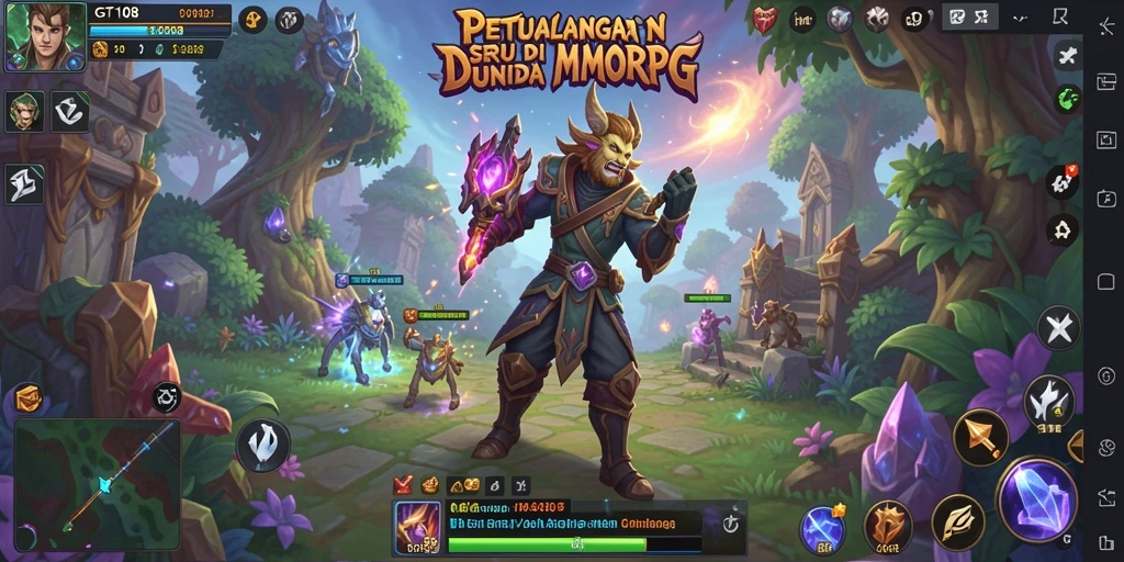 Gameplay seru di dunia petualangan MMORPG GT108.