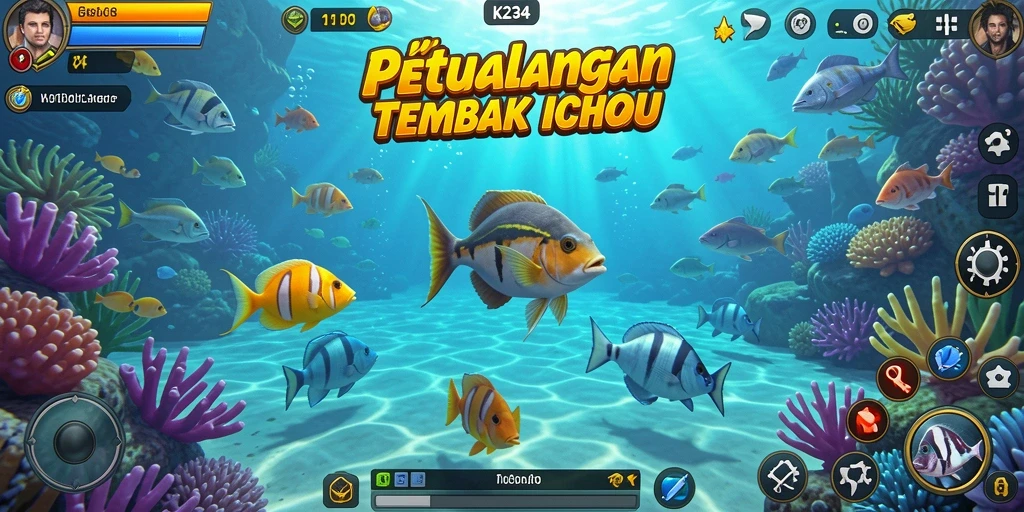 Tampilan menakjubkan dari gameplay Tembak Ikan K234 yang seru.