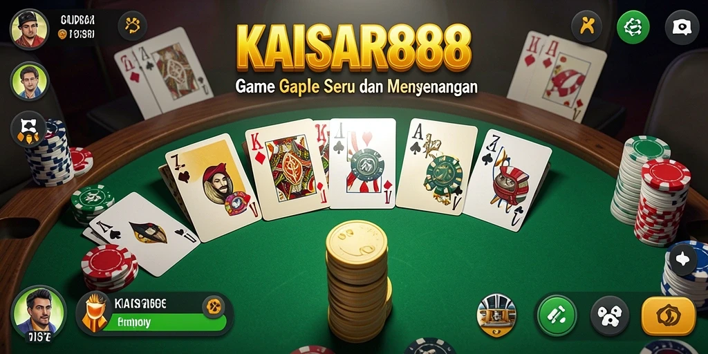 Tangkapan layar gameplay Gaple KAISAR888 yang seru dan interaktif.
