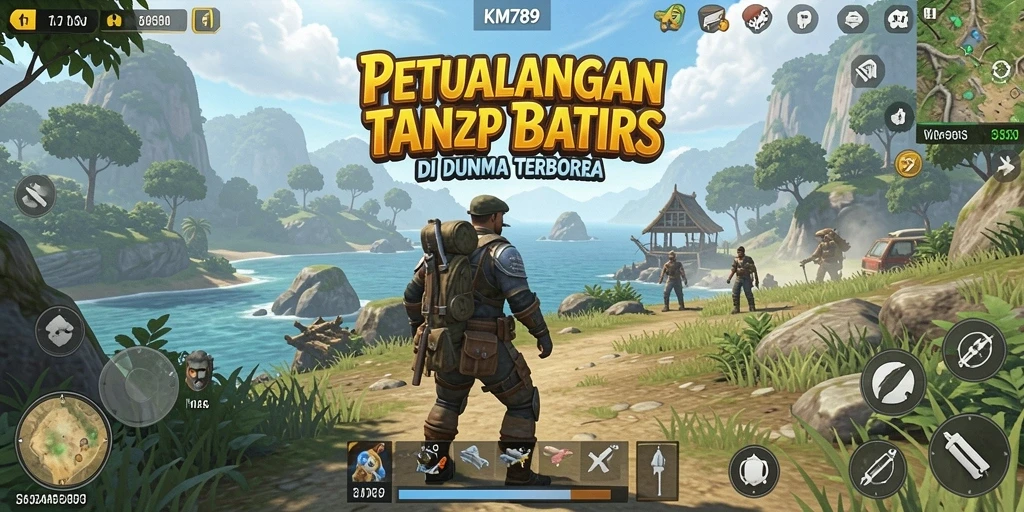 Screenshot gameplay yang menampilkan petualangan seru di dunia terbuka.