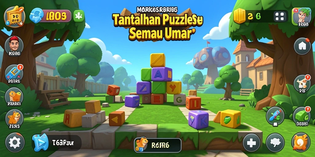 Tampilan screenshot R6R6 menampilkan gameplay Puzzle yang menantang.