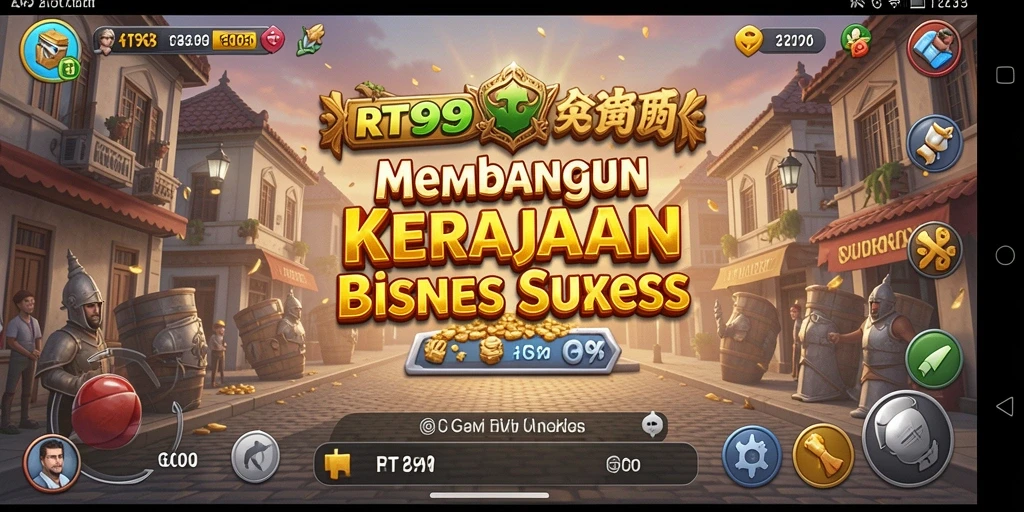 Tampilan gameplay menarik dari RT99 yang menggambarkan keseruan membangun bisnis.